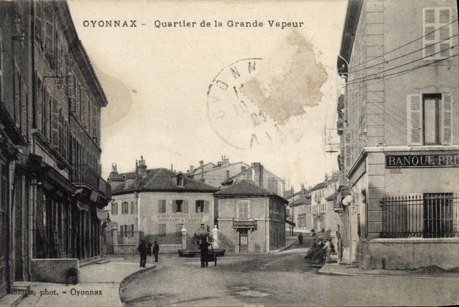 CPA Oyonnax Quartier de la Grande Vapeur 