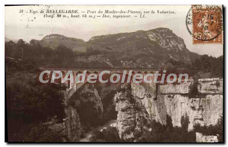 Equ. de BELLEGARDE — Puente del Molino de las Piedras sobre la Valserine — Dor, ingeniero — LL