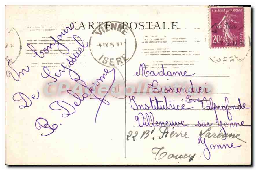 CPA Sanatorium de Seyssuel vue generale  — Rückseite