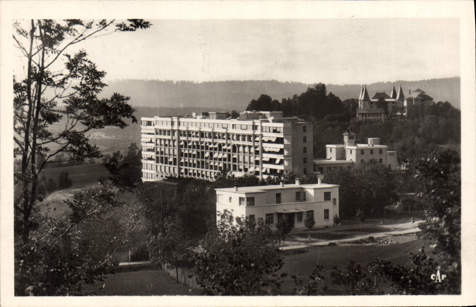 CPA Hauteville Sanatorium l'Albarine et Chateua d'Angeville 