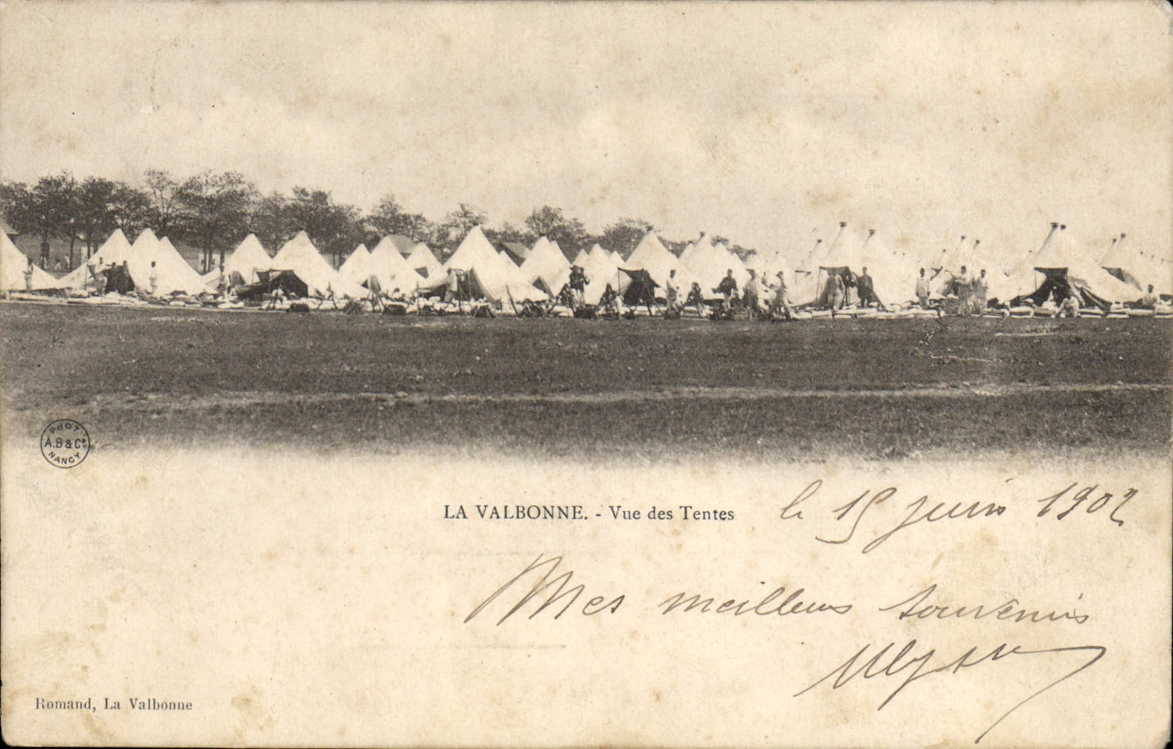 La Valbonne - Vue des Tentes — Romand, La Valbonne