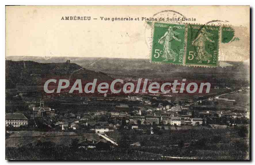 Ambérieu — Vue générale et Plaine de Saint-Denis — éditeur inconnu