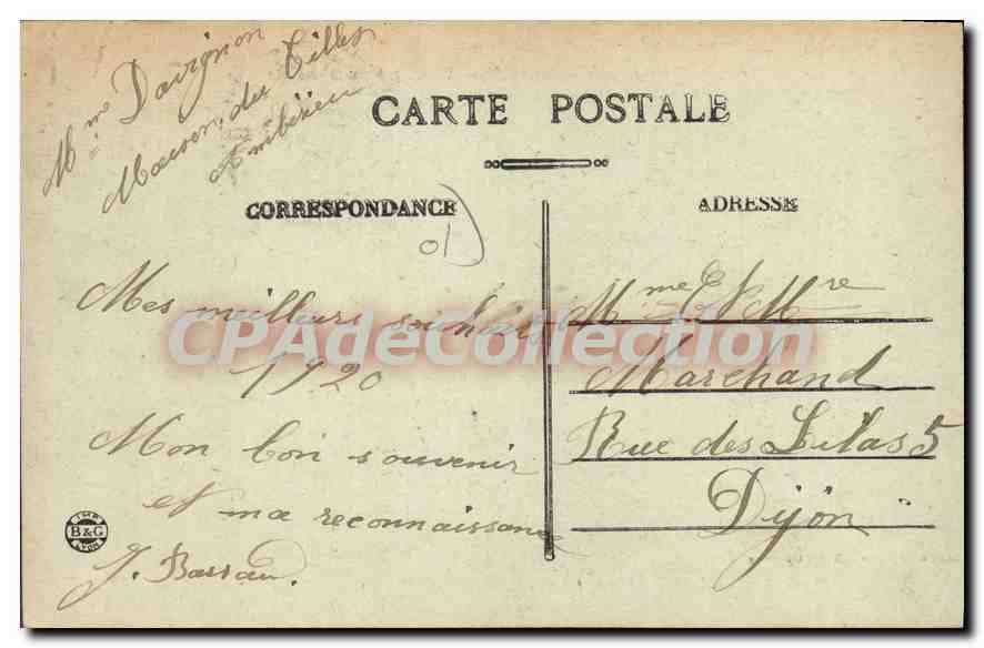 Ambérieu — Vue générale et Plaine de Saint-Denis — éditeur inconnu — Rückseite