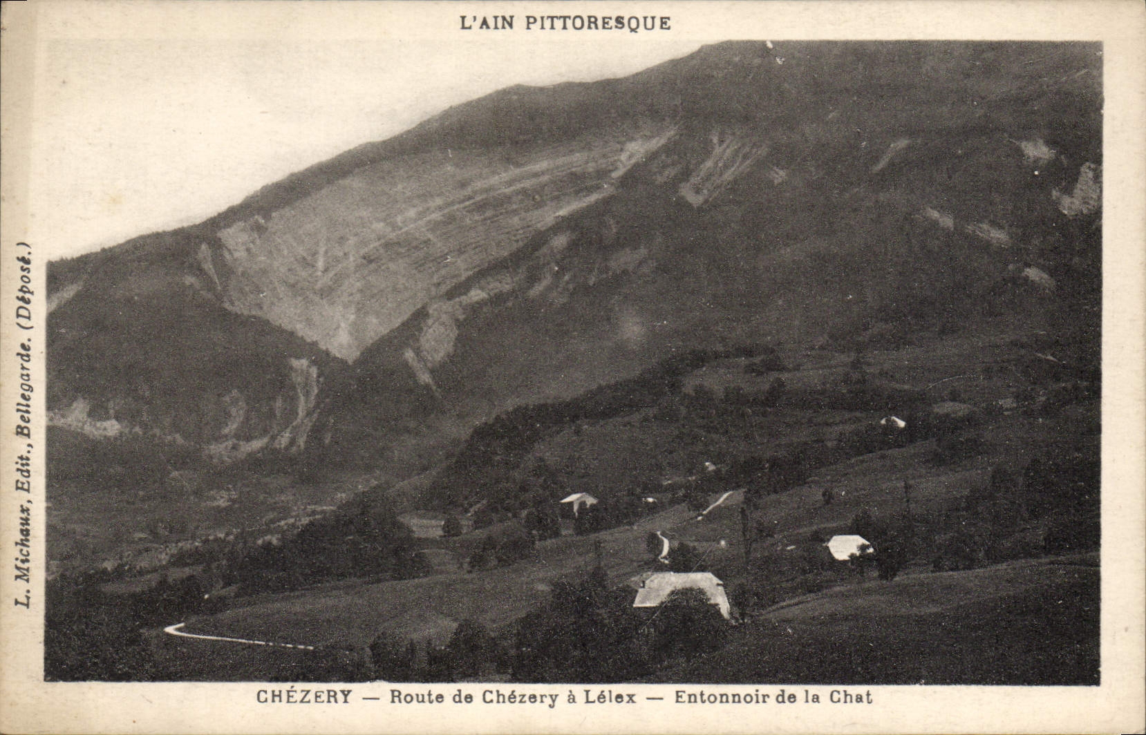 Chézery — Route de Chézery à Lélex — Entonnoir de la Chat — L'Ain pittoresque