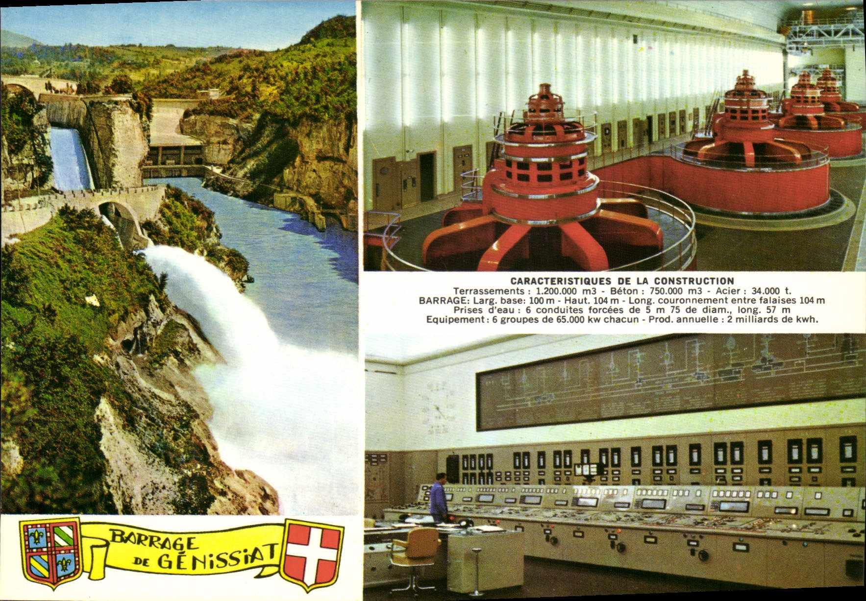 Barrage de Génissiat — caractéristiques techniques — Édition Rétines