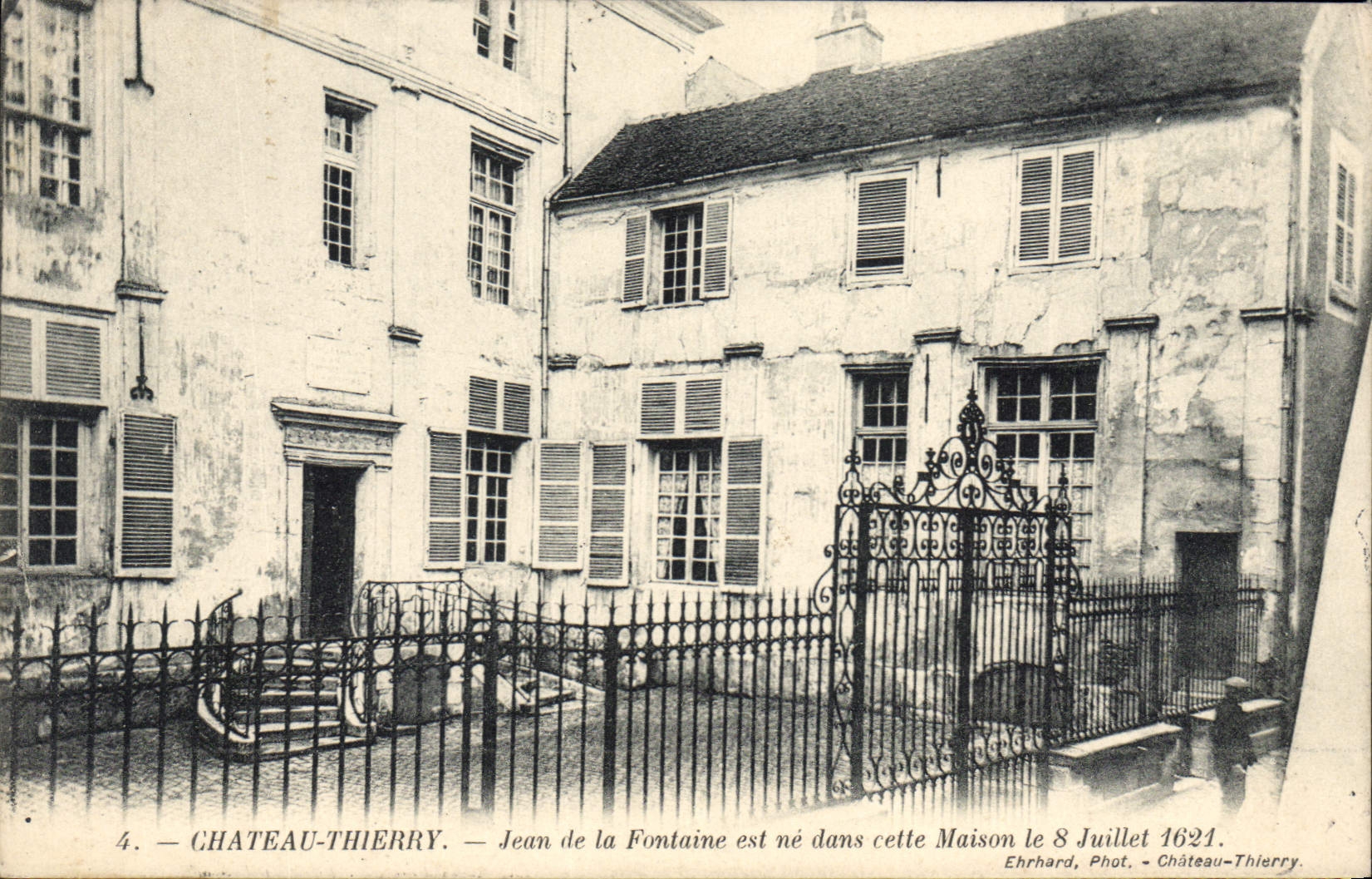 Château-Thierry — Naissance de Jean de la Fontaine — Ehrhard, Phot. — Château-Thierry