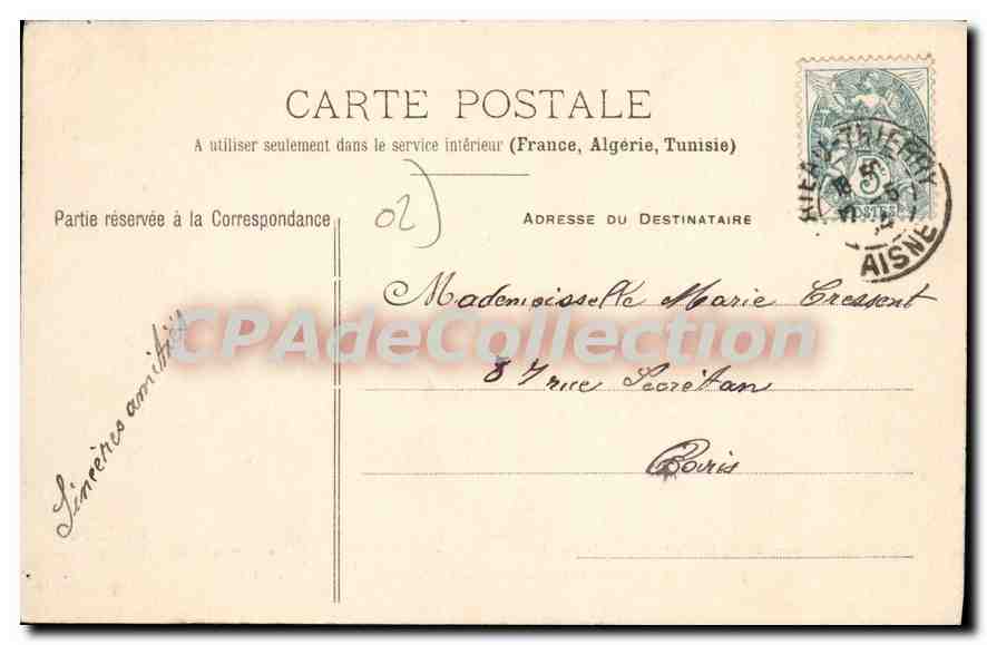 Château-Thierry — Il Jeu de Paume nei Petits-Prés — S.A.P. — Verso