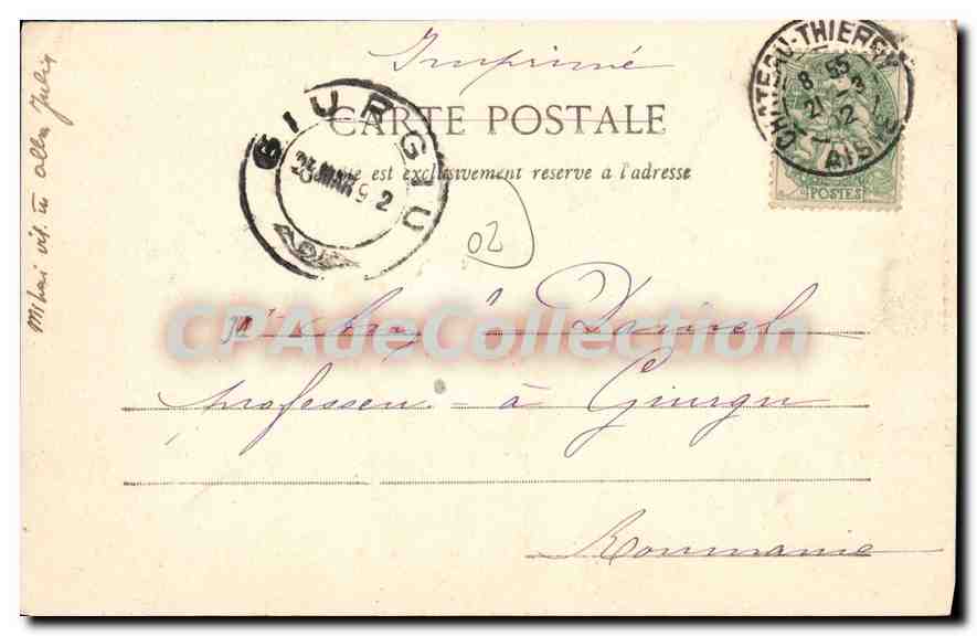 Château-Thierry, le — Vue générale du Vieux Château — Phototypie 10, rue du Château, Château-Thierry — Reverso