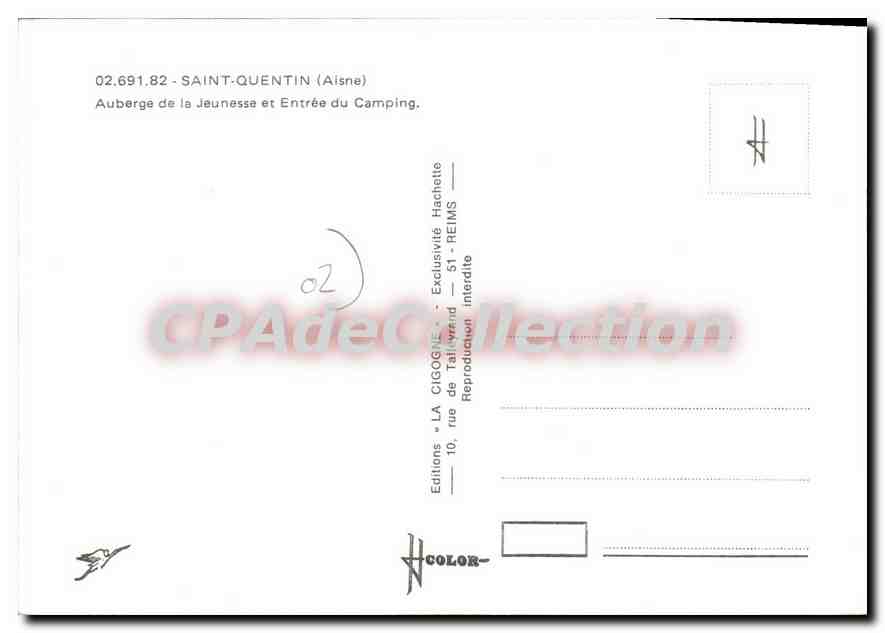 Camping La Cigogne — Entrée du camping et auberge de jeunesse — Éditions LA CIGOGNE — Reverso