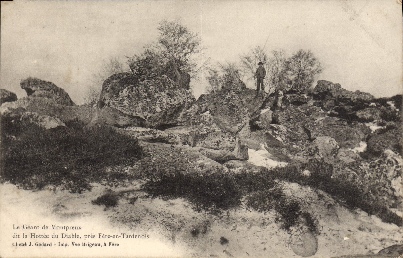 Le Géant de Montpreux dit la Hottée du Diable, près Fère-en-Tardenois — Imp. Vve Brigeau, à Fère