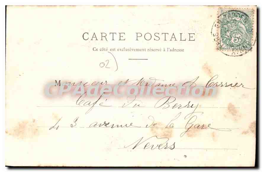 CPA Fere en Tardenois Ancien Chateau la Chapelle  — Rückseite