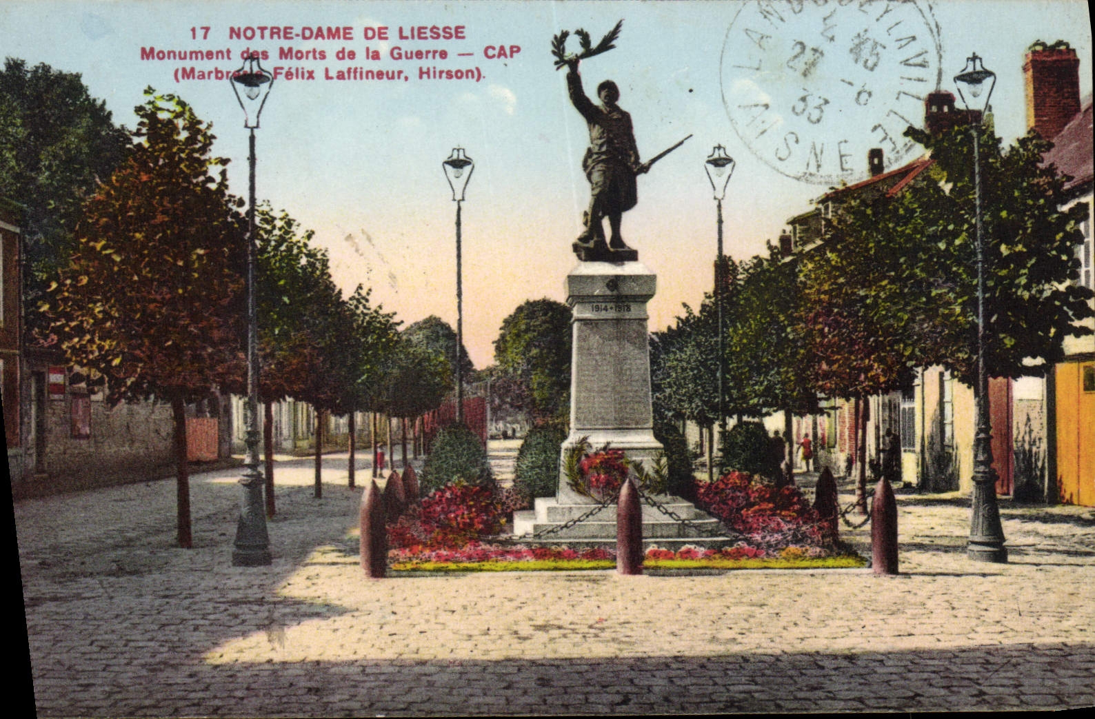 Monument des Morts de la Guerre — CAP — Marbre Félix Laffineur, Hirson