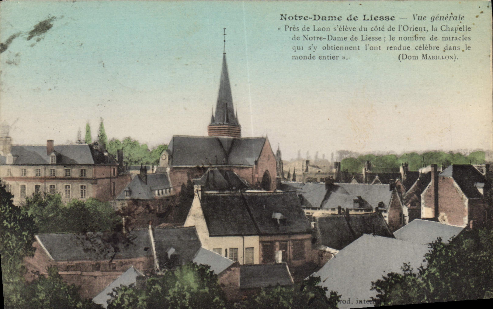 Notre-Dame de Liesse — Vue générale — Phototypie J. Renié, Reims