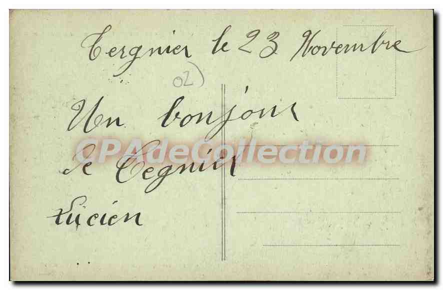 CPA Tergnier devaste Aisne vue generale des Atliers du Chemin de Fer  — Rückseite