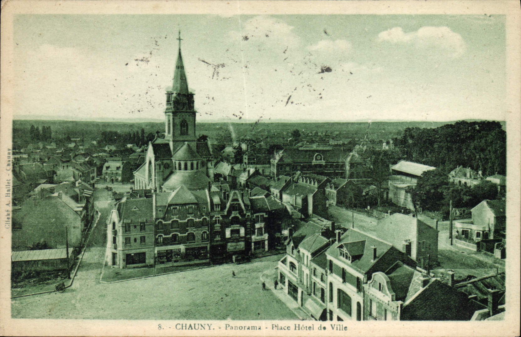 Chauny - Panorama - Place Hôtel de Ville