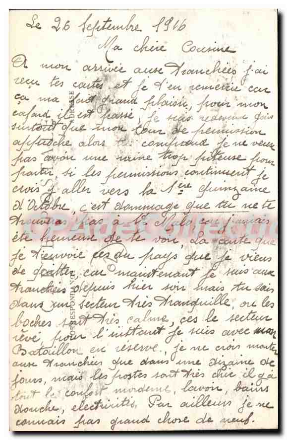Villers-Cotterêts — Vista della vasca d'acqua con il busto di Jean-Jacques Rousseau — Risse, Lib. Edit. a Villers-Cotterêts — Rep. int. 339 — Verso