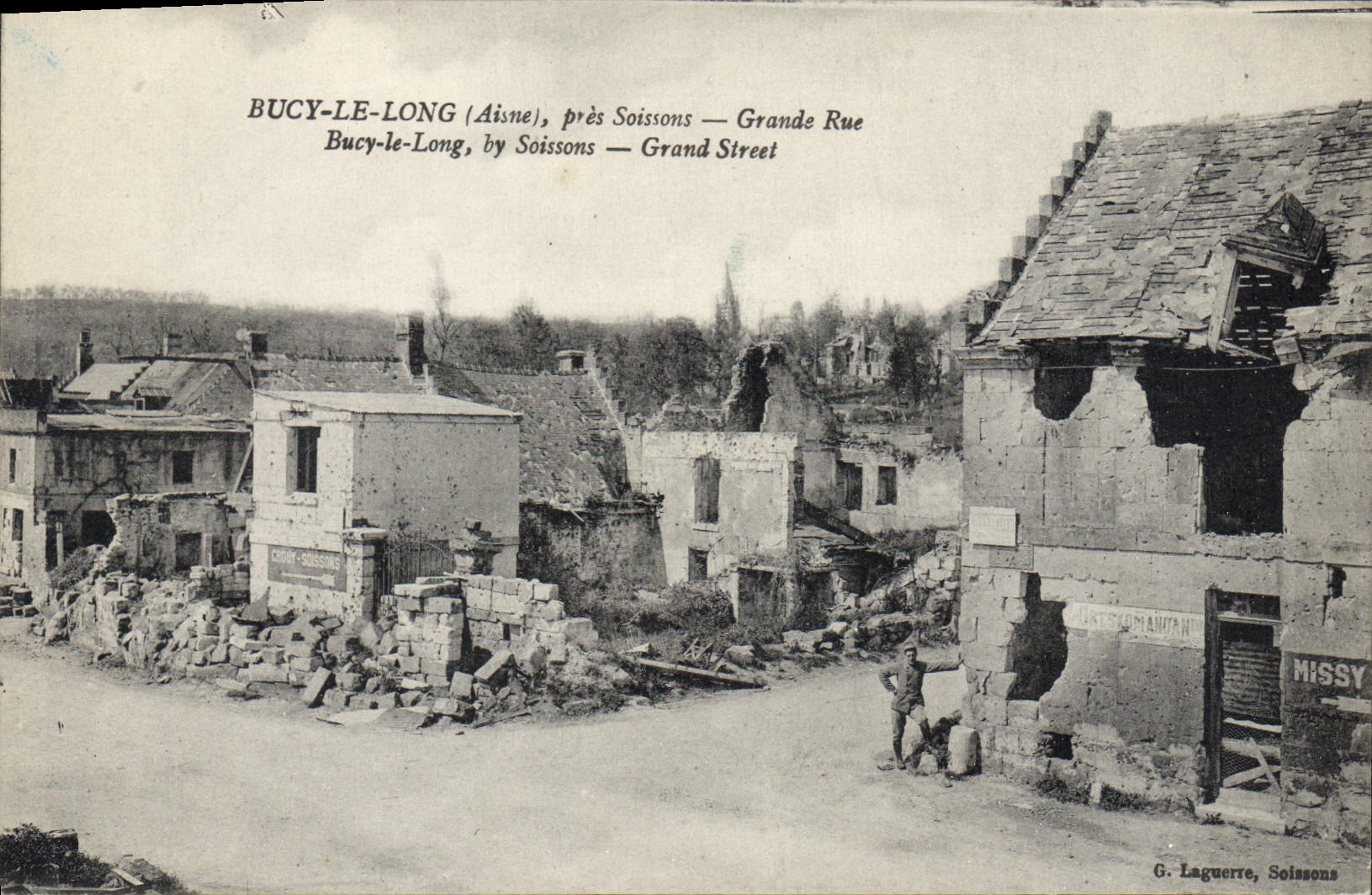Bucy-le-Long (Aisne), près Soissons — Grande Rue — G. Laguerre, Soissons