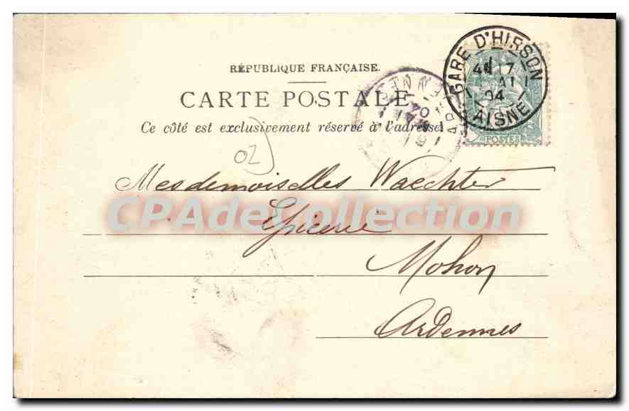 CPA Hirson vue sur le Gland  — Rückseite