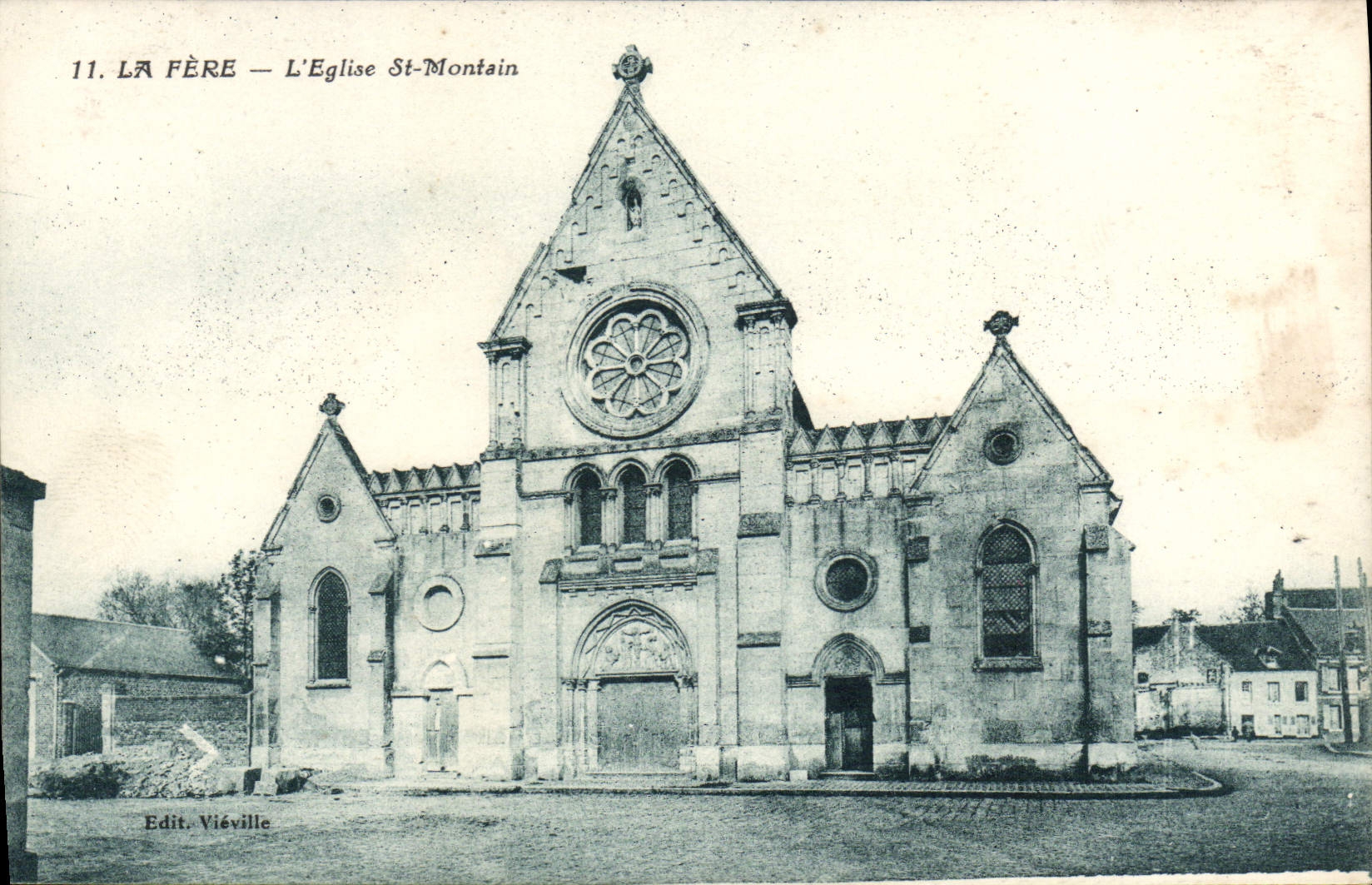 La Fère — L'Église Saint-Montain — Edit. Viéville