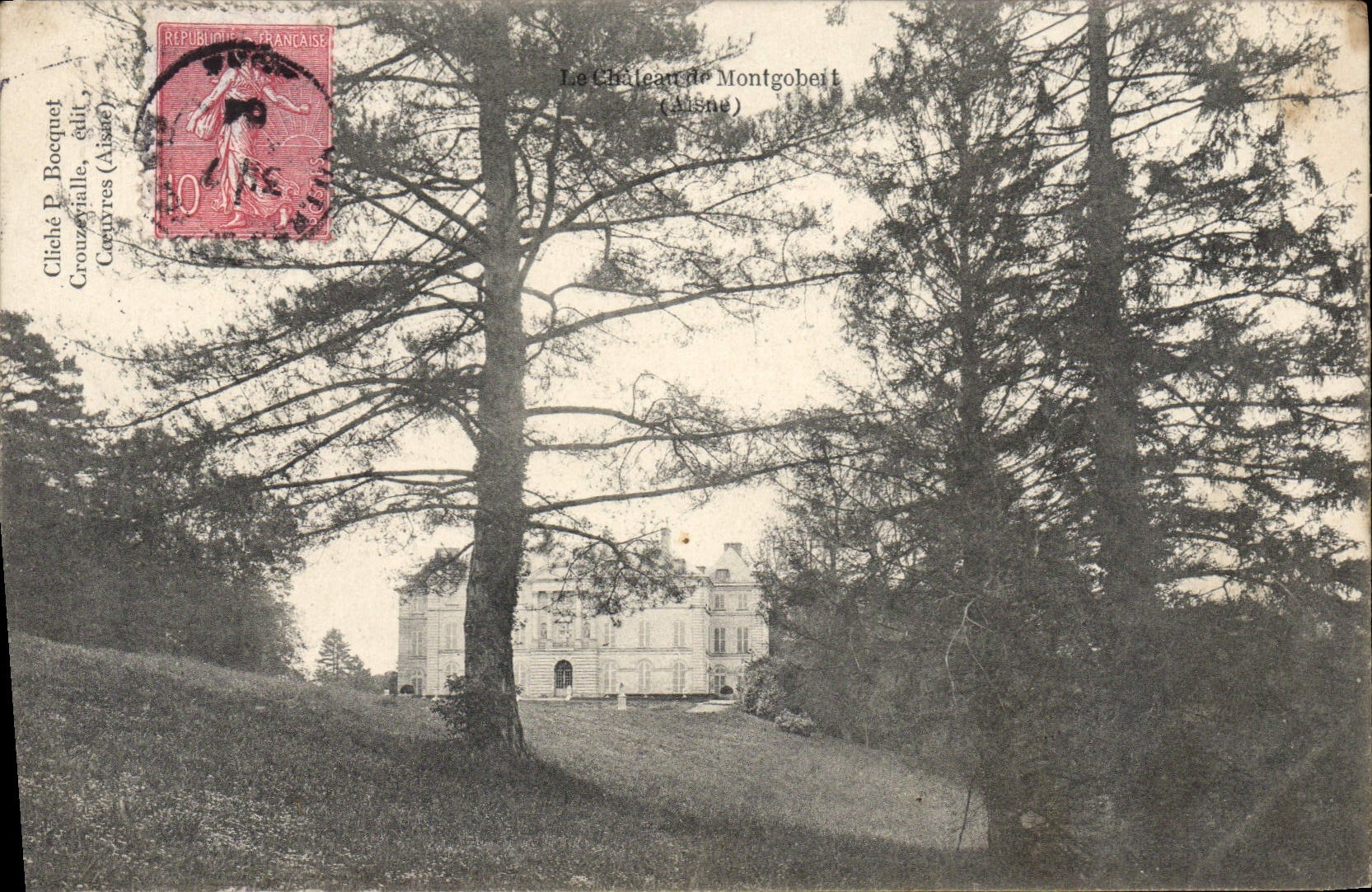 Le Château de Montgobeit — Aisne — Cliché P. Bocquet, Cœurres (Aisne)