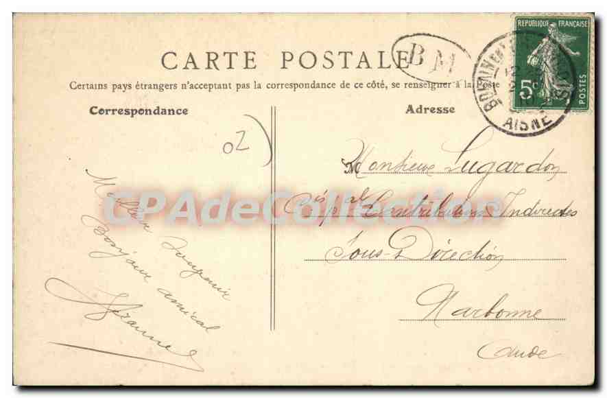 Bohain (Aisne) - Le Château - Entrée des Souterrains (Chalet de M. Lemaire) — Lemoine, dépositaire de journaux, rue de l'Église — Reverso