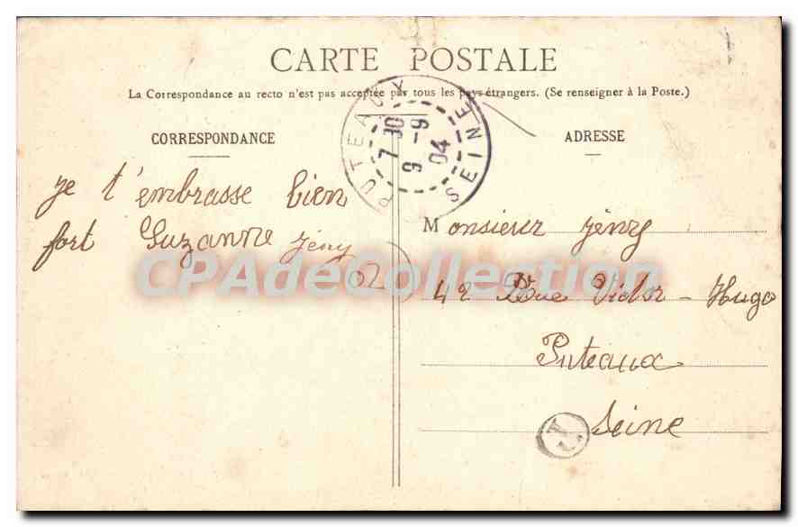 FÈRE-en-TARDENOIS — La Place de la République — Cliché J. Godard, Vve Brigeau, édit, à Fère — Rückseite