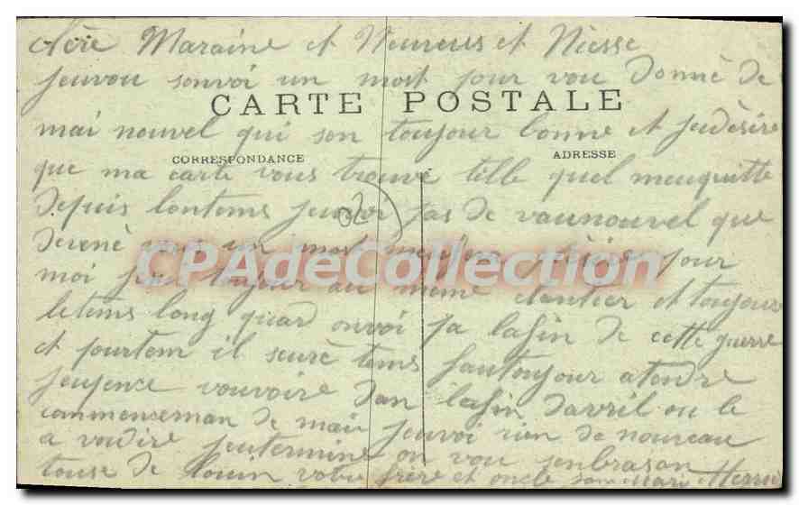 PONT-ARCY (Aisne) — L'Église bombardée — T. M. K. n° 414 — Verso