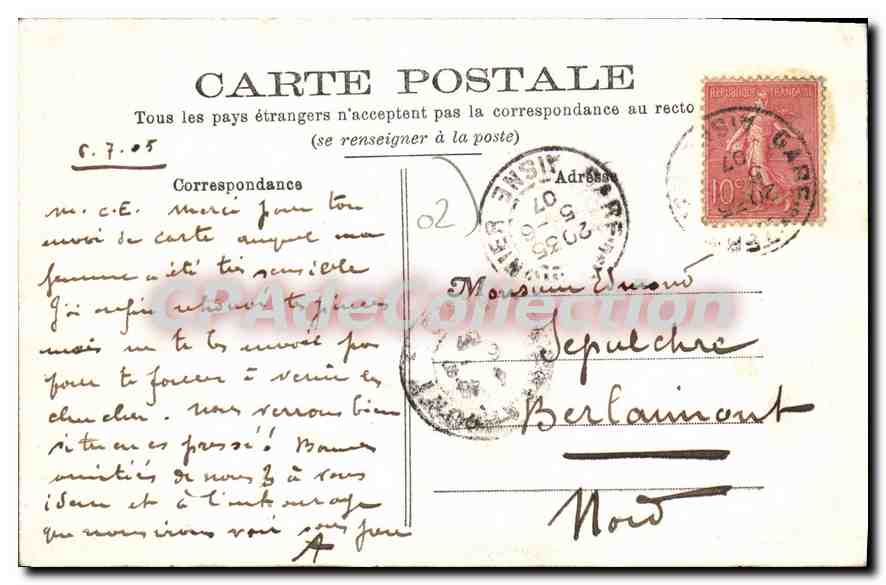 St-Nicolas-du-Bois — Abbaye du XIe siècle (II) — CPAdeCollection — Verso