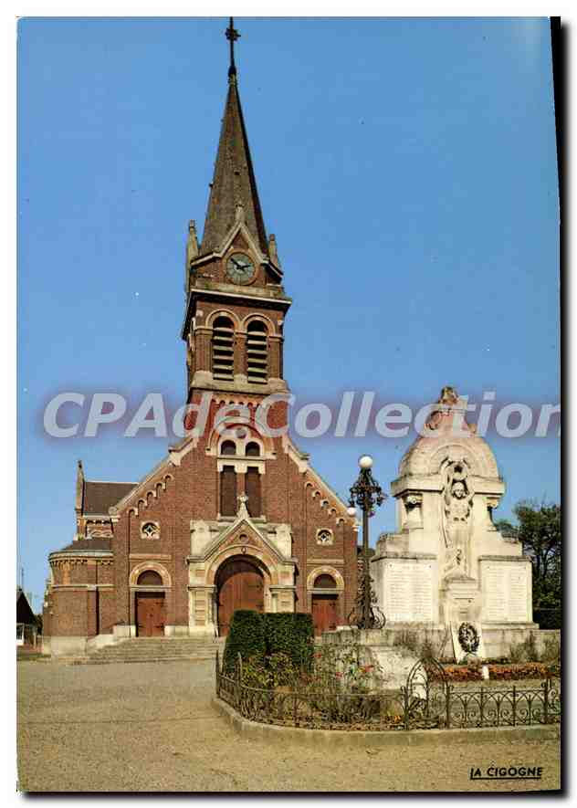 Flavy-le-Martel — L'Église et le Monument aux Morts — Éditions "La Cigogne"