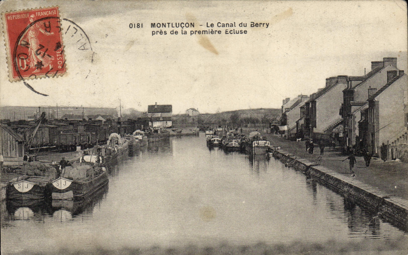 Montluçon — Le Canal du Berry près de la première Écluse — G. Chaumont, n° 0181