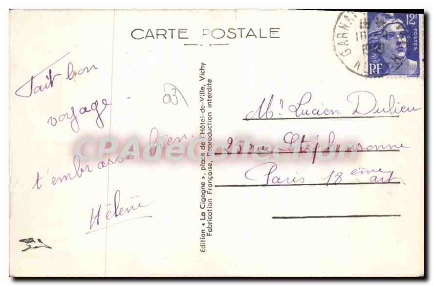 Moulins — Avenue Théodore-de-Banville — La Cigogne, n°1763 — Reverso