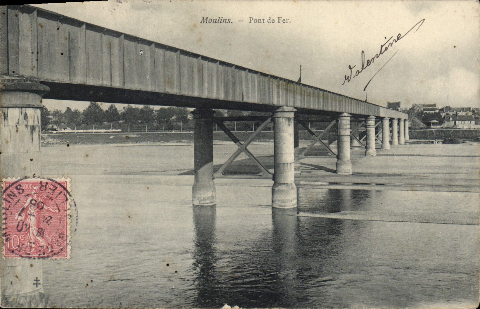 Moulin - Pont de Fer — éditeur Valentine - Anverso