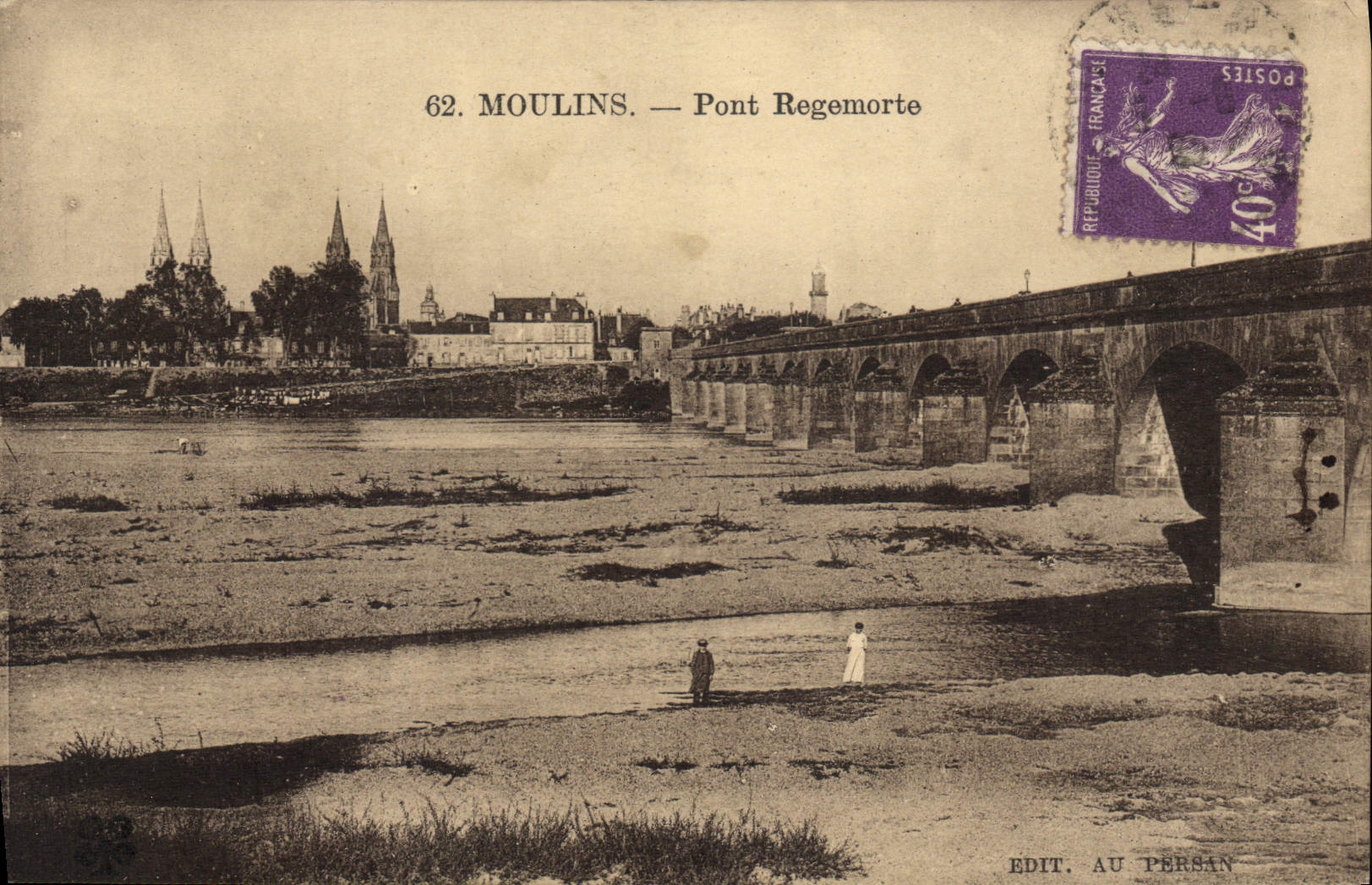 Moulin — Pont Regemorte — Édit. Au Persan - Anverso