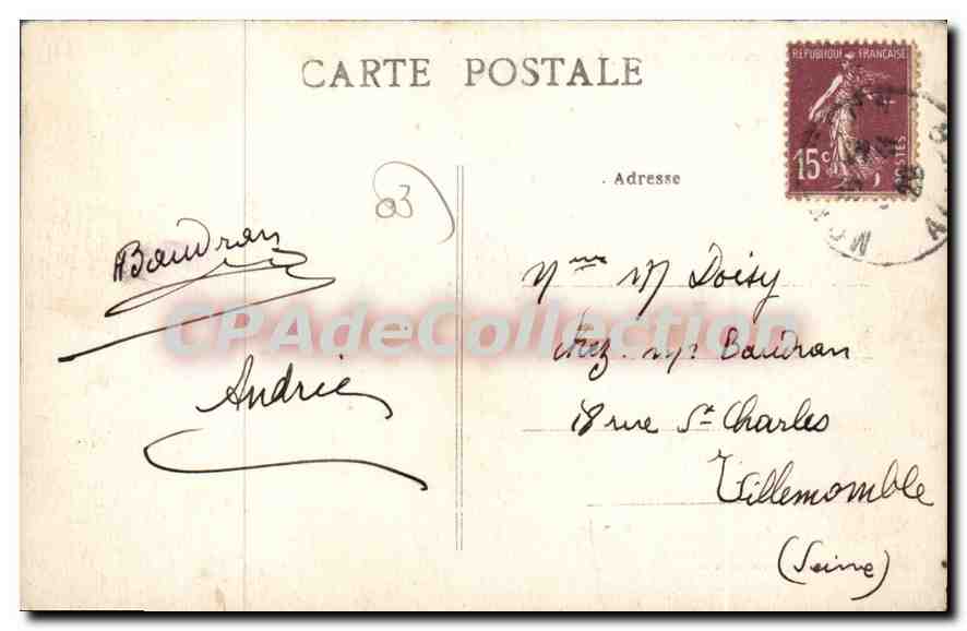 CPA Neris les Bains Allier Usine a Gaz et Viaduc du Chemin de Fer  — Rückseite
