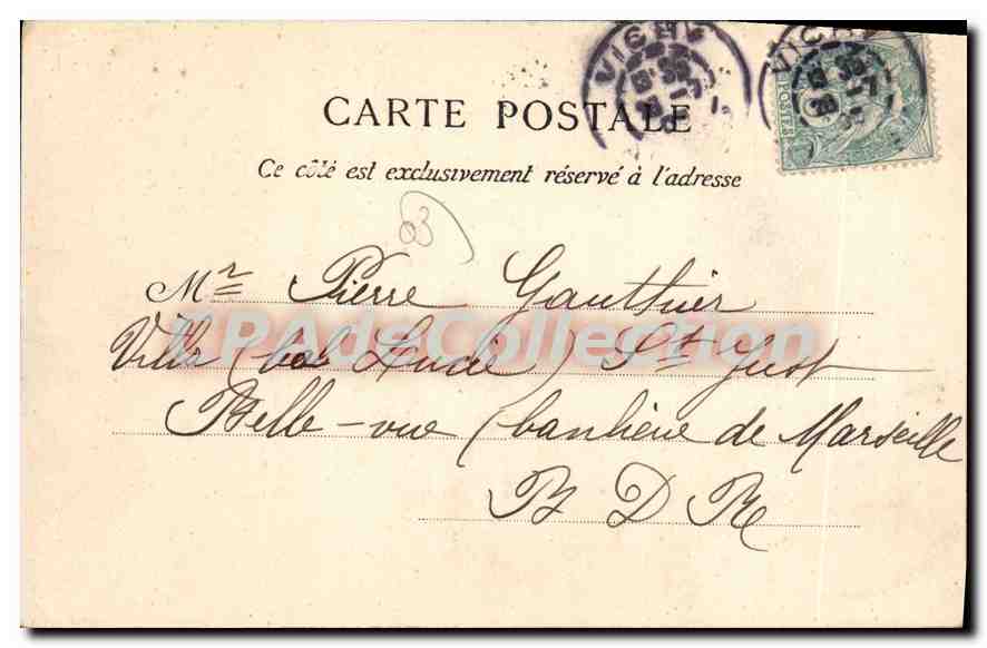 Vichy — La Passerelle — Éditeur J.G. n°15 — Reverso