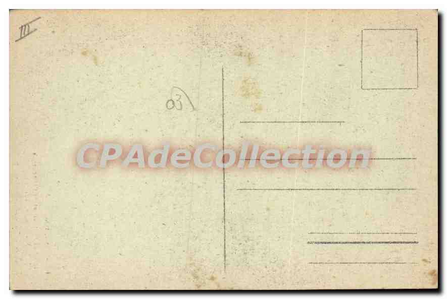 CPA Hotel du Portugal et de l'Intendance Sur le Parc Vichy Verrelle Propreaire  — Rückseite