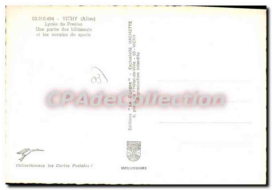 Vichy (Allier) — Lycée de Presles et terrains de sports — Éditions Hachette — Reverso