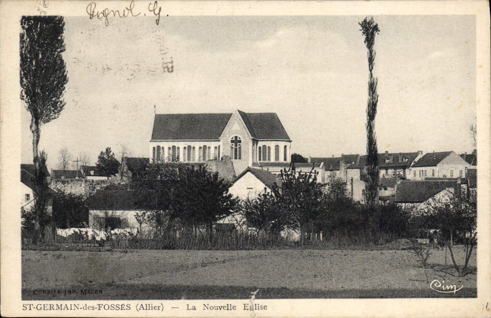 St-Germain-des-Fossés (Allier) — La Nouvelle Église — Combier Impr. Macon