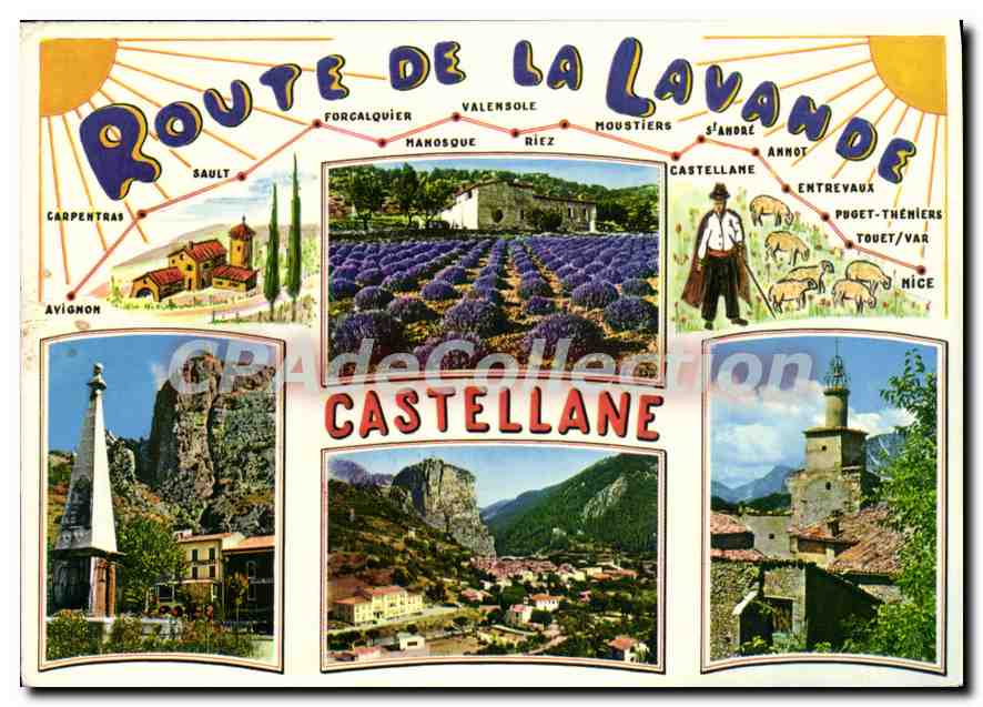 CPA Paysages de France Castellane B A Alpes de Haute Provence 