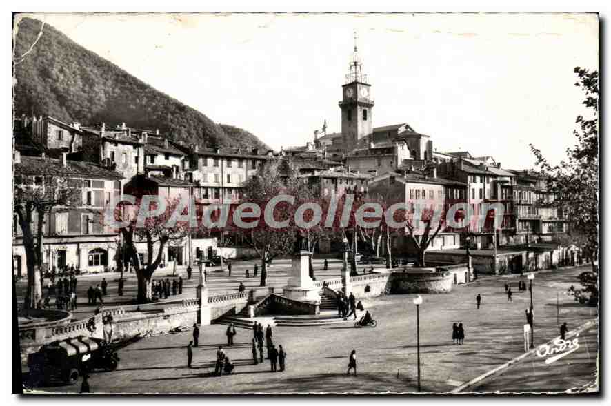 Digne - Place de la Libération et Statue Gassendi — Édition d'Art Ours