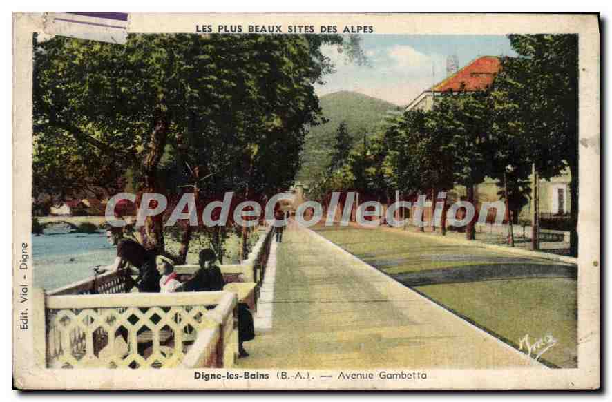 Digne-les-Bains (B.-A.) — Avenue Gambetta — Les Plus Beaux Sites des Alpes