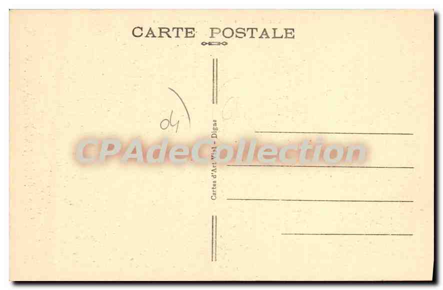 Digne-les-Bains (B.-A.) — Vue générale et massif des Trois Evéchés — Éditeur: Vial - Digas — Reverso