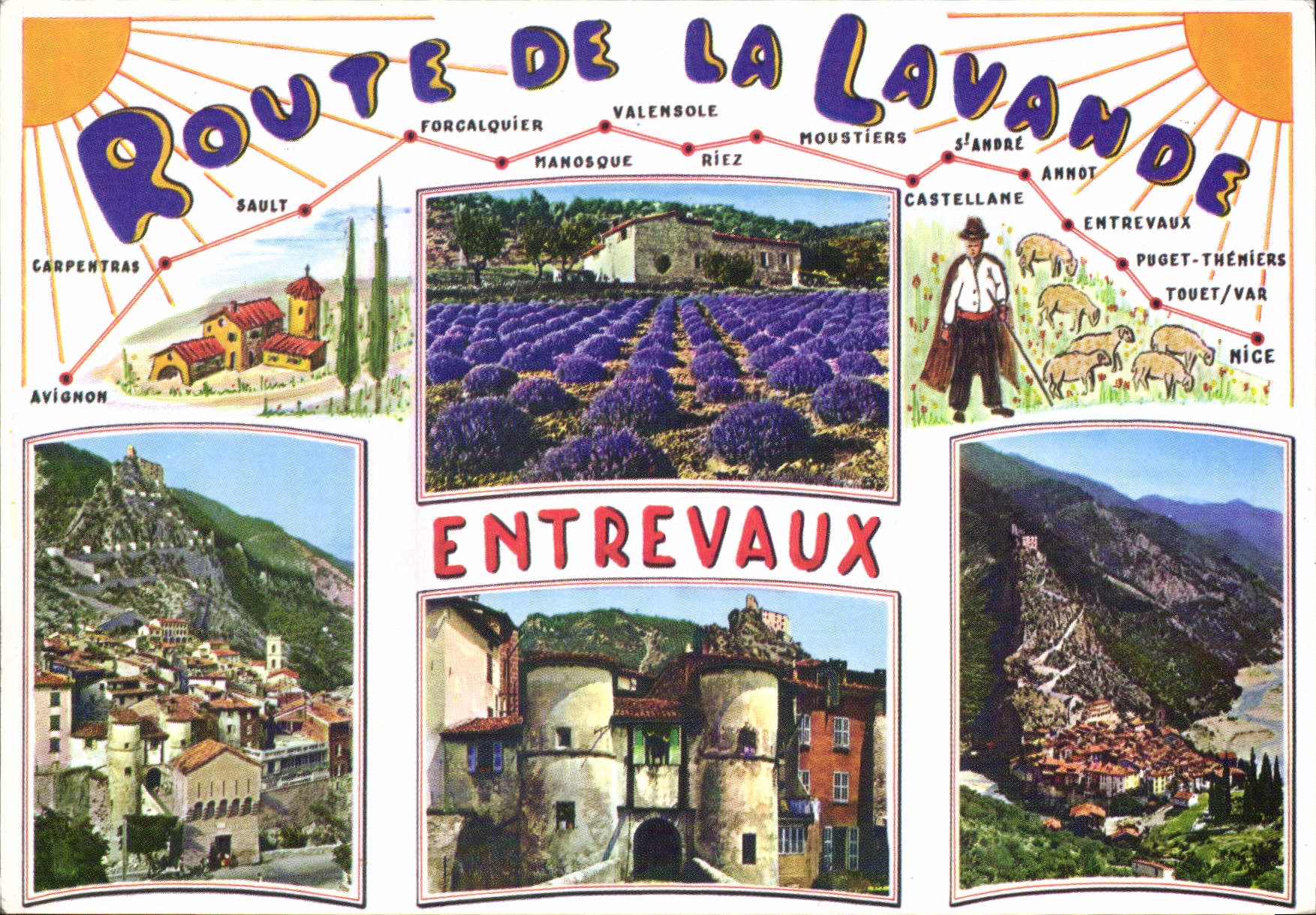 Route de la Lavande — Entrevaux — éditions photoguy
