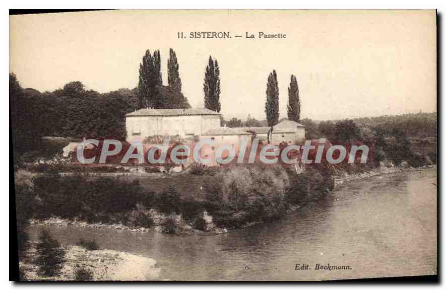 Sisteron — La Passette — Edit. Beckmann - Anverso
