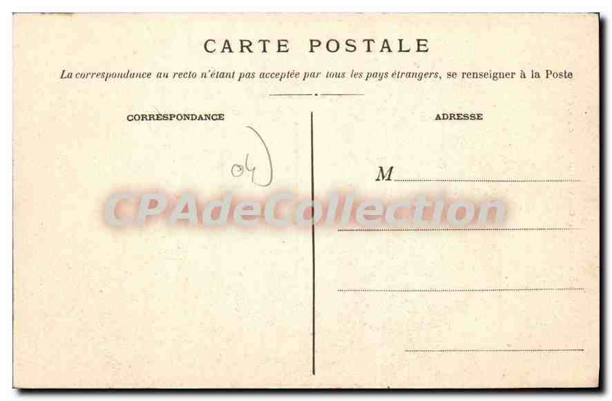 Sisteron nel XVII secolo, secondo un'antica incisione — Presso Rissert, editore, SISTERON — Verso