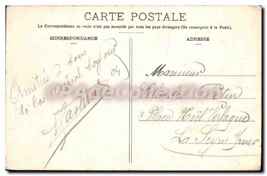 Sisteron — La Entrada de la Ciudad, lado del Dauphiné — Edición Moderna, A. Clecque, Sisteron — Reverso