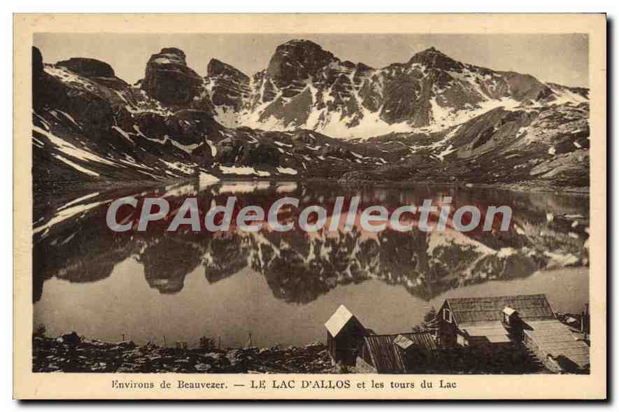 Environs de Beauvezer — LE LAC D'ALLOS et les tours du Lac — A. Mollaret