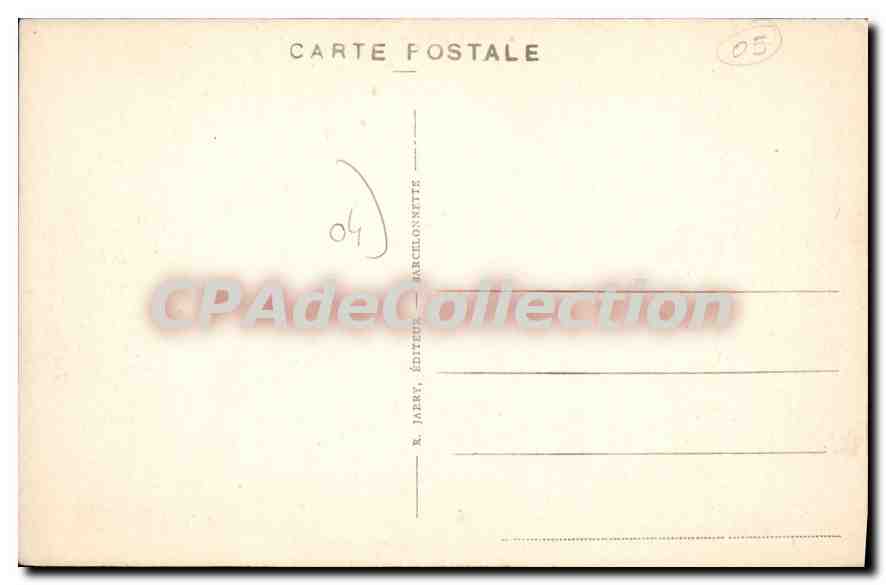 Refuge du Col de Vars — Route des Alpes — éditeur J. Iaery, Marcelonnette — Rückseite
