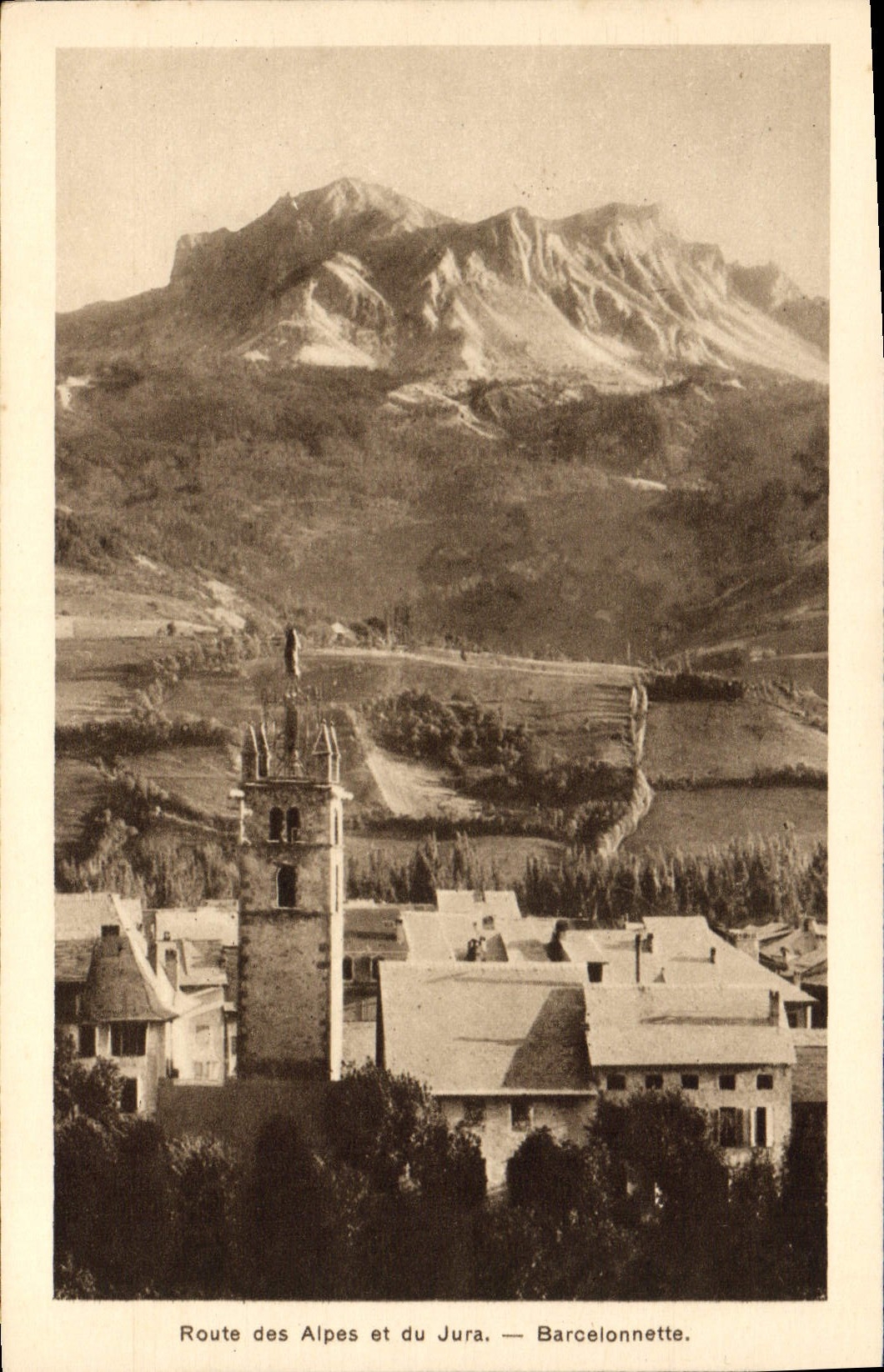 Route des Alpes et du Jura — Barcelonnette — J. Barreau et Cie, Paris