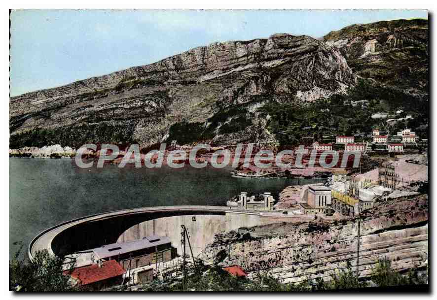 Le barrage de Castillon-Demandolx — (B.-Alpes) et la Cité des Grottes — CPAdeCollection